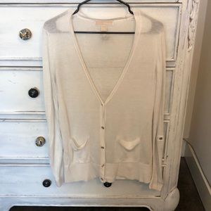 Lightweight white Michael Kors cardigan!